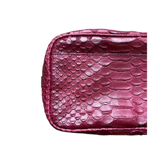 Coach Wristlet Bag Legacy Embossed Leather Python Deep Port Zip 49696 - Picture 10 of 15